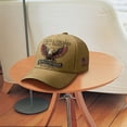 thumbnail image 4 of WKSCLPAI Veteran Tribute Hat, Bald Eagle Pattern Baseball Cap, "Being A Soldier Is A Choice" Patriotic Adjustable Hat for Veterans Day, Commemorative Significance Gift for Veterans, 4 of 6