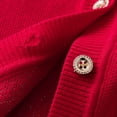 thumbnail image 6 of BULLPIANO Girls Cardigan Cotton Knit Kids Cute Cardigan Long Sleeve Crew Neck Button Sweaters for Girl, 6 of 8