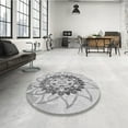 thumbnail image 3 of Ahgly Company Indoor Rectangle Patterned Battleship Gray Area Rugs, 2' x 4', 3 of 6