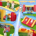 thumbnail image 3 of Adnoom Bounce House for Big Kids 8-12, Bouncy House with 550W Blower, Inflatable Bouncy Castle with Double Slides, Basketball Hoops, Jumping Castle Space Rocket Theme, Indoor & Outdoor, 3 of 12