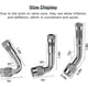 thumbnail image 4 of 6-Pack 45 90 135 Valve Stem Extenders, Schrader Tire Valve Extension for Dual Wheels, Cars, RV, Stroller, Bike, 4 of 5