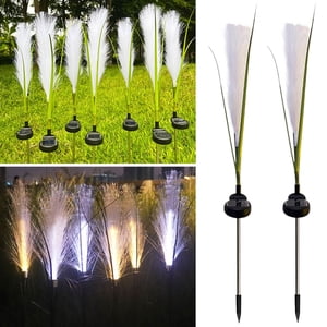 Aidoshy Solar Garden Lights - New Upgraded Solar Swaying Light, Fiber Light, Sway By Wind, Solar Outdoor Lights, Yard Patio Decoration (2 Pack),Solar Street Lights Outdoor
