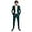 Teal, variant on 2 PC Linen Boys Tuxedos Suit for Wedding Two Buttons Jacket Pants Set Boys Formal Suit Boys Party Suit