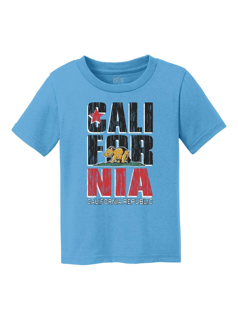 T-Shirt à Manches Courtes pour Enfants California Republic Bear Cub - Turquoise - S