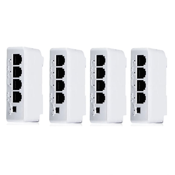 extensores PoE pasivos en cascada IEEE802.3Af de 100 Mbps y 4 puertos de 1 a 3 puertos para transmisión IP, repetidor, conmutador, NVR IP
