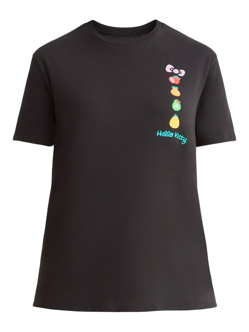 Hello Kitty Women's Graphic Tee with Short Sleeves, Sizes XXS-XXL