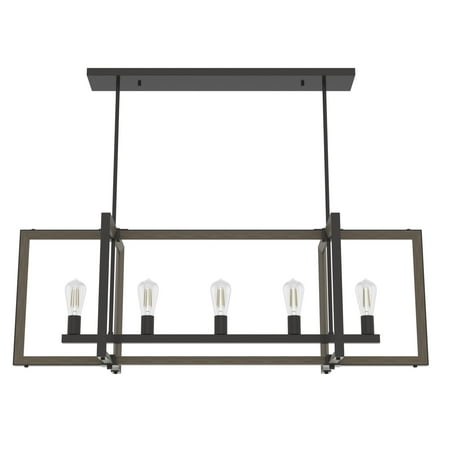 

Hunter Woodburn Noble Bronze 5 Light Chandelier Ceiling Light Fixture