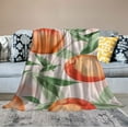 thumbnail image 2 of COMIO Pink Peach Cute Watercolor Blanket, Soft Blankets Flannel Bed Throw Cozy Lightweight Plush Gifts for Women Girls Kids Sofa Couch Bedroom Living Rooms Warm All Season, Home Decor, 2 of 6