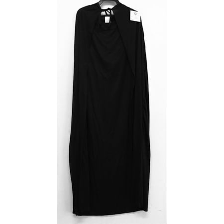 Adult Black Hooded Polyester Cape - Walmart.com