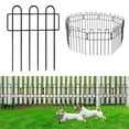 30 Piece Metal Garden Fence Panel, Rust Resistant, Animal Barrier