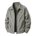 thumbnail image 6 of Men's Corduroy Jackets Long Sleeve Casual Jacket Outwear Warm Soft Full-Zip Sweatshirt Jacket for Cold Outdoor Weather Coat with Pockets, 6 of 6