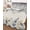 Lake Blue, variant on Full Size Quilt Bedding Set, Blue Grey Eucalyptus Reversible Summer Quilt 3 Pieces, Farmhouse Weeping Leaves on Linen Lightweight Bedspreads Coverlets with 2 Pillow Shams for All Seasons