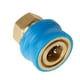 thumbnail image 5 of Adaptador convertidor de acoplador de rápida de latón con arandela a de 1/4 ", 5 of 9