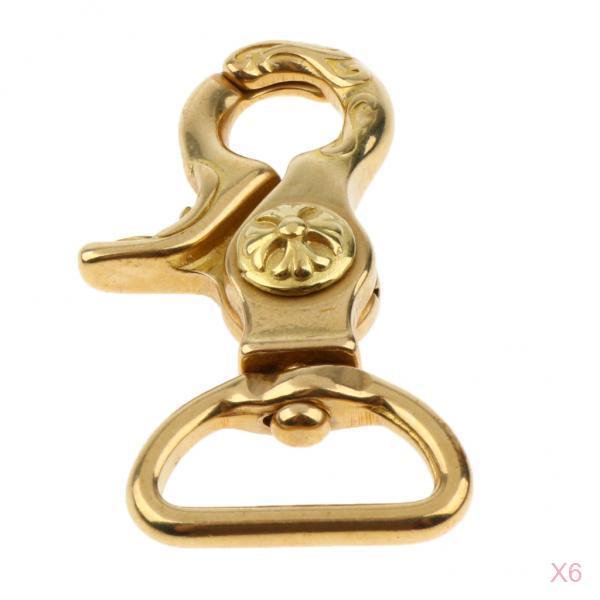 6x Broche de Langosta Gancho Llavero Giratorio Snap Hook - A Sunnimix Broches de langosta