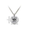 thumbnail image 2 of Stellar White� 925 Sterling Silver Class Of 2013 Disc Pendant Necklace - Chain Included, 2 of 4