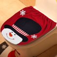 thumbnail image 4 of TIELUTT Christmas Toilet Seat Cover Set 2 Pcs Snowman Soft Bathroom Bathroom Toilet Rug U Shape Bathroom Rugs Memory Foam Non Non Bathroom Rug Long P & I Home Water Absorbing Bath Mats for Bathroom, 4 of 4