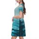 thumbnail image 2 of Balery Turquoise Ocean Reflection Vestidos sueltos de manga corta para mujer, vestidos de verano 2025, vestidos casuales de corte A con vuelo., 2 of 6