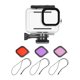 thumbnail image 3 of Estuche a prueba de agua Irfora Estuche impermeable para cámara de acción + Juego de filtros rojo, rosa y morado Reemplazo para GoPro Hero 9 GoPro Hero 10 Buceo Surf Esnórquel Irfora Estuche a prueba de agua, 3 of 7