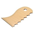 thumbnail image 3 of Uxcell Pottery Ribs Trimming Tools Pottery Profile Wave Pattern Design Tool Beech for Carving Ceramics Clay, 3 of 6