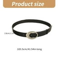 thumbnail image 3 of COMEET waist belt, Oval Buckle Belt for Women Aesthetic PU Belt Waistband Decorative Skinny Belt for Pants Jeans Adult Elegant Waiststrap, 3 of 20