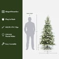 thumbnail image 3 of 6.5Ft Pre-Lit Pine Branches with Frosted Tips Artificial Christmas Tree, 3 of 10