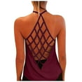 thumbnail image 3 of Workout Shirt Women Sleeveless Athletic Tank Tops Open Back T-Shirt Yoga Running Shirts for Women Plus Size Racerback Breathable Tee (,XXXL), 3 of 4