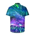 thumbnail image 5 of Fashion Men Comfortable Printing Short Sleeve Turndown Collar Blouse Shirt, 5 of 5