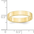 thumbnail image 7 of 10K Yellow Gold 4mm Light Weight Flat Band Ring Size 5.5, 7 of 7
