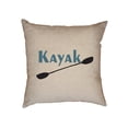 thumbnail image 1 of Simple Kayak with Kayaker Paddle Graphic Decorative Linen Throw Cushion Pillow Case with Insert, 1 of 6