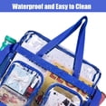 thumbnail image 3 of Clear Bag Stadium Approved 12x6x12 Clear Tote Bag with Removable Strap Clear Lunch Bag for Work Sports Festival, 3 of 7
