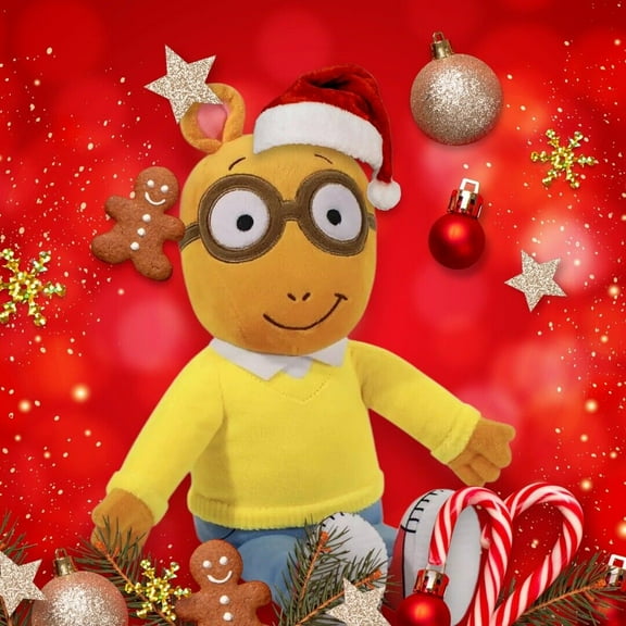 SANTA HAT Arthur Plush 12” High Quality Rare Plush Animal Doll Holiday Gift NEW