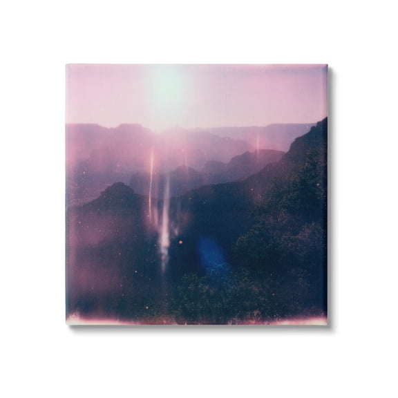 Stupell Industries Vintage Lens Flare Mountain Photograph Gallery Wrapped Canvas Print Wall Art, Design by Jacob Green