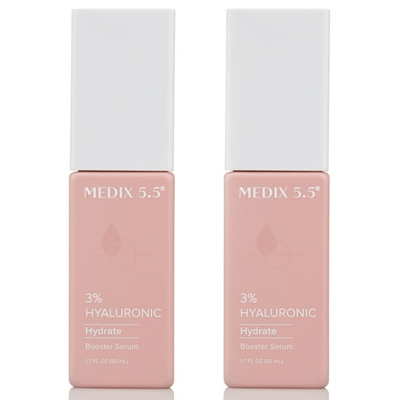 MEDIX 5.5 3% Hyaluronic Acid Hydrate Booster Serum Two Pack 1.7 fl oz