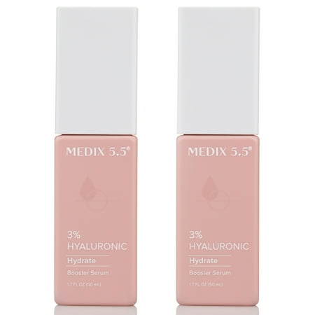 MEDIX 5.5 3% Hyaluronic Acid Hydrate Booster Serum Two Pack 1.7 fl oz