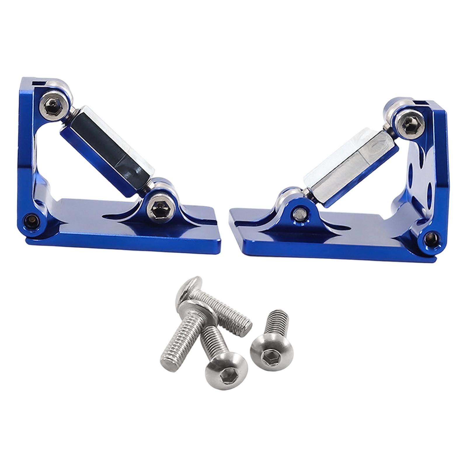 2 Pieces Adjustable Trim Tabs Catamaran Hull Balance Aluminum Alloy Blue Upgrade for 1/10 Spartan DCB M41 Boats