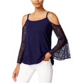 thumbnail image 2 of Blusa de encaje Kensie para mujer azul grande Pull-over, 2 of 2