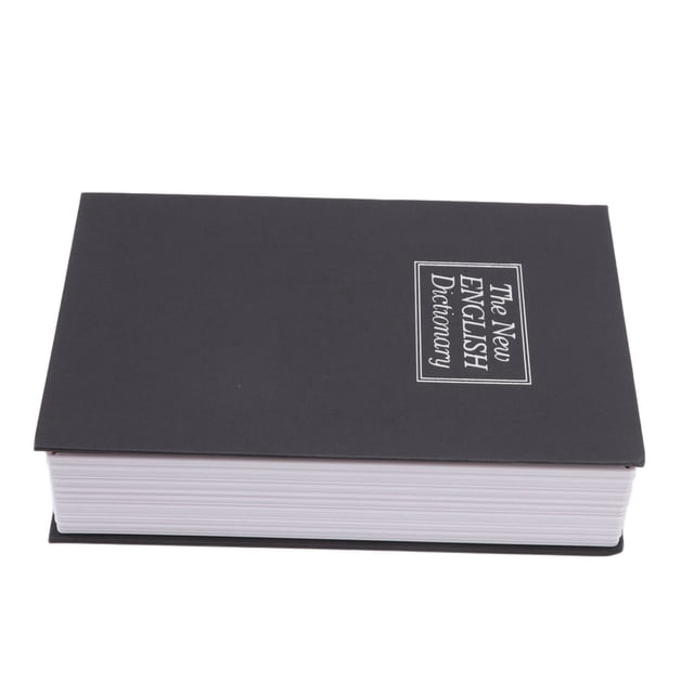 Book Safe Box, Innovative Coded Lock Diversion Book Safe Stainless Steel Liner For Money For Children Black,Blue