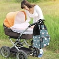 thumbnail image 3 of Ratiio Flamingo Mummy Backpack - Waterproof Twill Canvas, Large Capacity Diaper Bag with Multiple Pockets and Adjustable Straps, 3 of 5