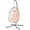 Beige, variant on Econohome Hanging Egg Chair with Stand - Indoor/Outdoor Swing Hammock Chair with Plush, Washable Cushions, 350LBS Capacity, Ideal for Relaxation in Bedrooms, Balconies, Gardens, and Patios