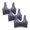 Gray bras, variant on 3pcs Wireless Bras for Women Plus Size Comfort Lightly Lace Seamless Bralettes Ladies Push up Full Coverage Wirefree Underwear Bra