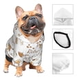 thumbnail image 3 of Fotbe Coffee Sudadera con Estampado para Perros Pequeños – Suéter con Capucha para Mascotas, Tela Suave de Forro Polar con Bolsillo-XX-Large, 3 of 7