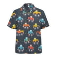 thumbnail image 5 of joogoo Men's Hawaiian Shirt Cute Vehicles Car Short Sleeve Casual Button Down Shirts M, 5 of 6