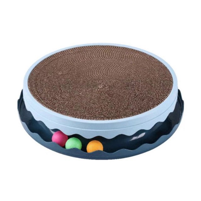 Almohadillas de Juguete para Rascar Gatos Resina PET de Doble Capa Resistente Al Desgaste Gran Espacio para Rascar Gatos Tartas con Múltiples Bolas ANGGREK Otros