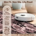 thumbnail image 6 of Design&I 9'x12' Washable Area Rug Damask Symmetrical Ribbon Motifs Delicate Scattered Pink Coquette Refined for Great Room, Large Living Giant Skid-Resistant, 6 of 7