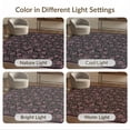 thumbnail image 7 of ODIKA 8'x10' Washable Area Rug Gothic Whimsical Pink Decorative Vintage Frame Purple Flower for Dining Room, Large Office, Lounge, Non-Slip Chair-Friendly Mat, 7 of 7