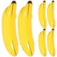 thumbnail image 1 of 6pcs inflable banano PVC juguete flotador plátano accesorios juguete creativo plátano modelo juguete, 1 of 6