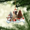 thumbnail image 2 of English Mastiff Christmas Ornament – Dog Memorial Gift & Xmas Tree Hanging Mica Décor, 2 of 3