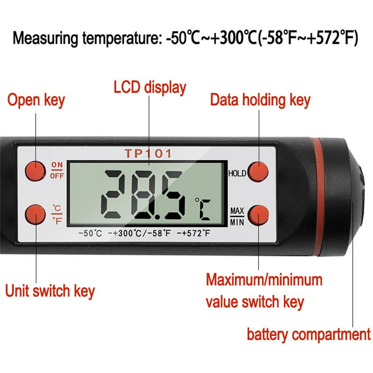 1pc Stainless Steel Refrigerator Temperature Gauge Mechanical Cold Storage  Thermometer, Instant Read, Battery-free, For Household Kitchen, Suitable