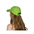 thumbnail image 2 of Casquette de Baseball à Sequins pour Femmes - Vert Lime, 2 of 2