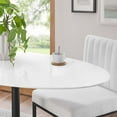 thumbnail image 6 of Modway Lippa 48" Oval Dining Table in Black White, 6 of 7